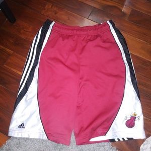 Miami Heat Adidas Basketball Shorts